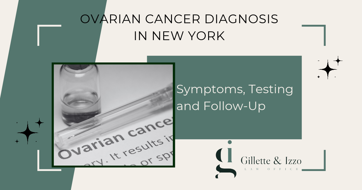 Ovarian cancer diagnosis in New York symptoms and testing