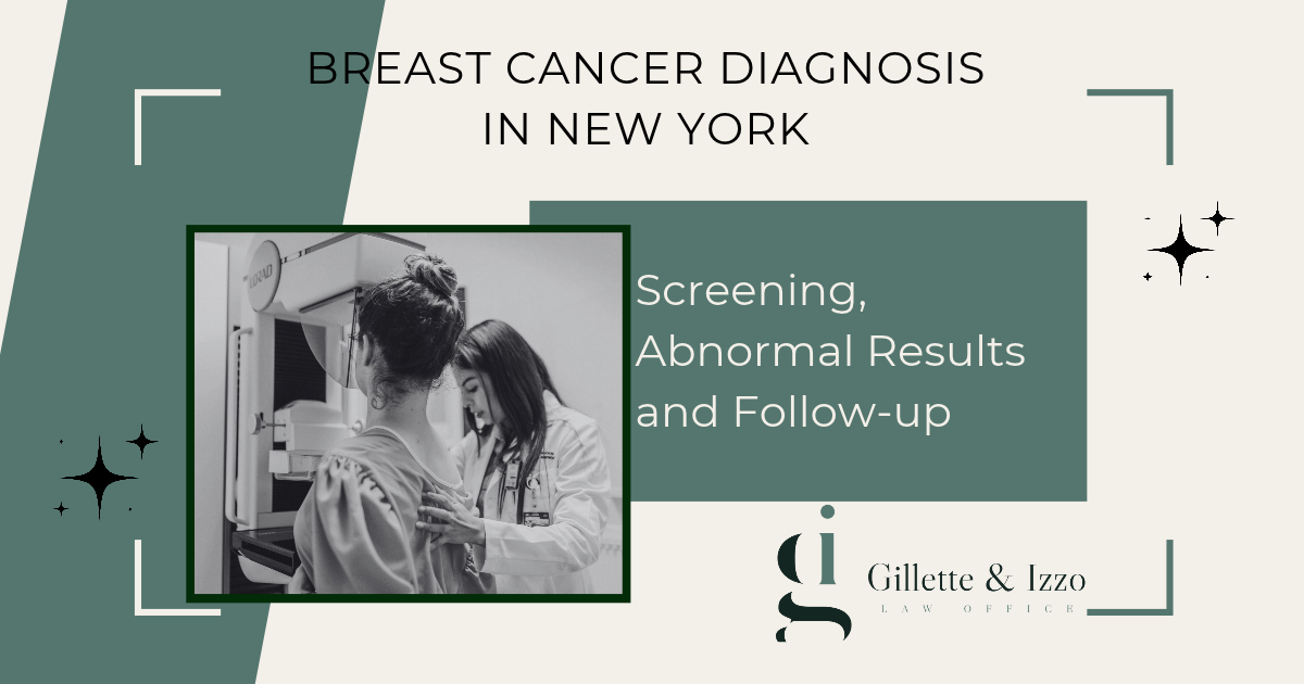 Woman receiving a mammogram for breast cancer screening.
